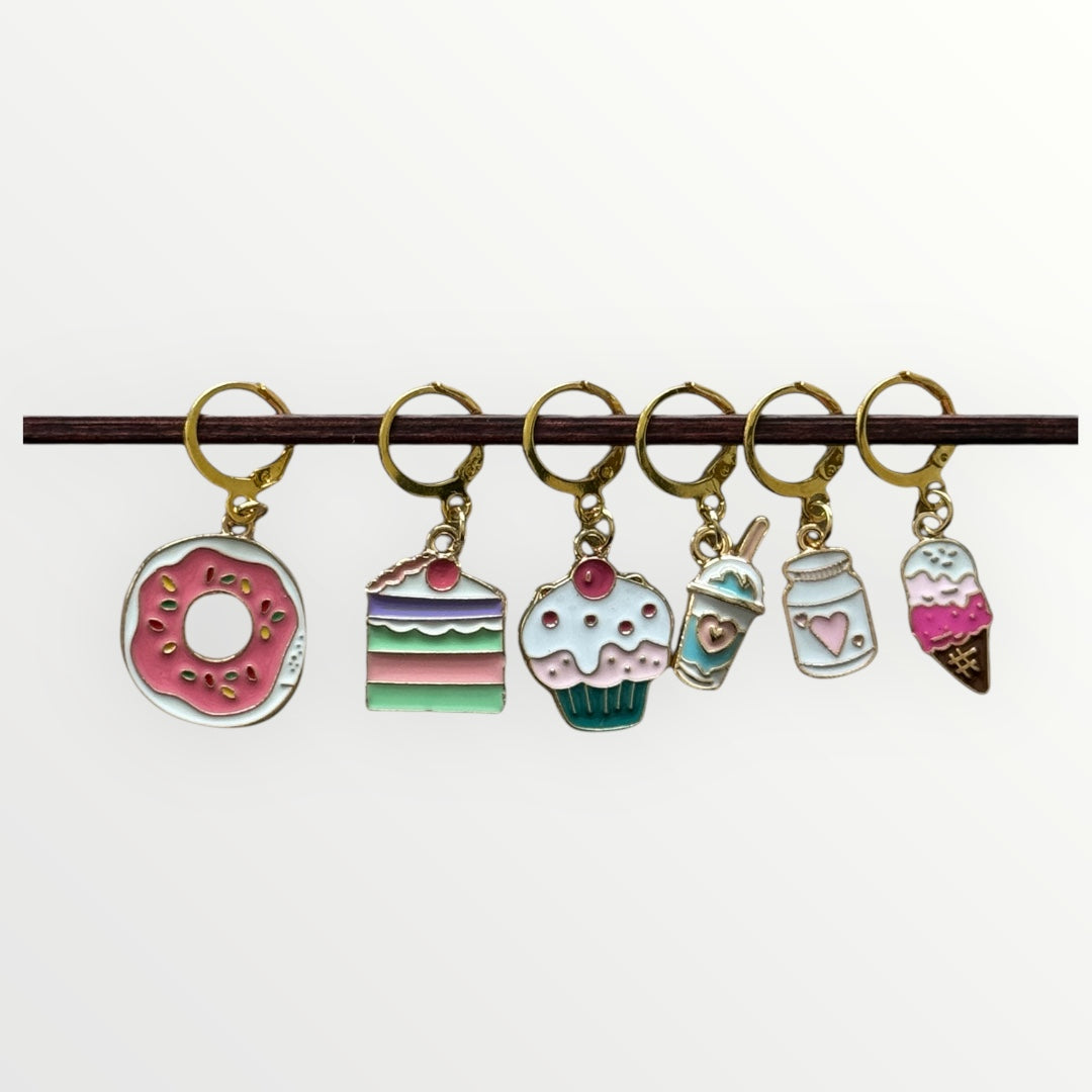 Sweet Treats Crochet Stitch Markers 6pc