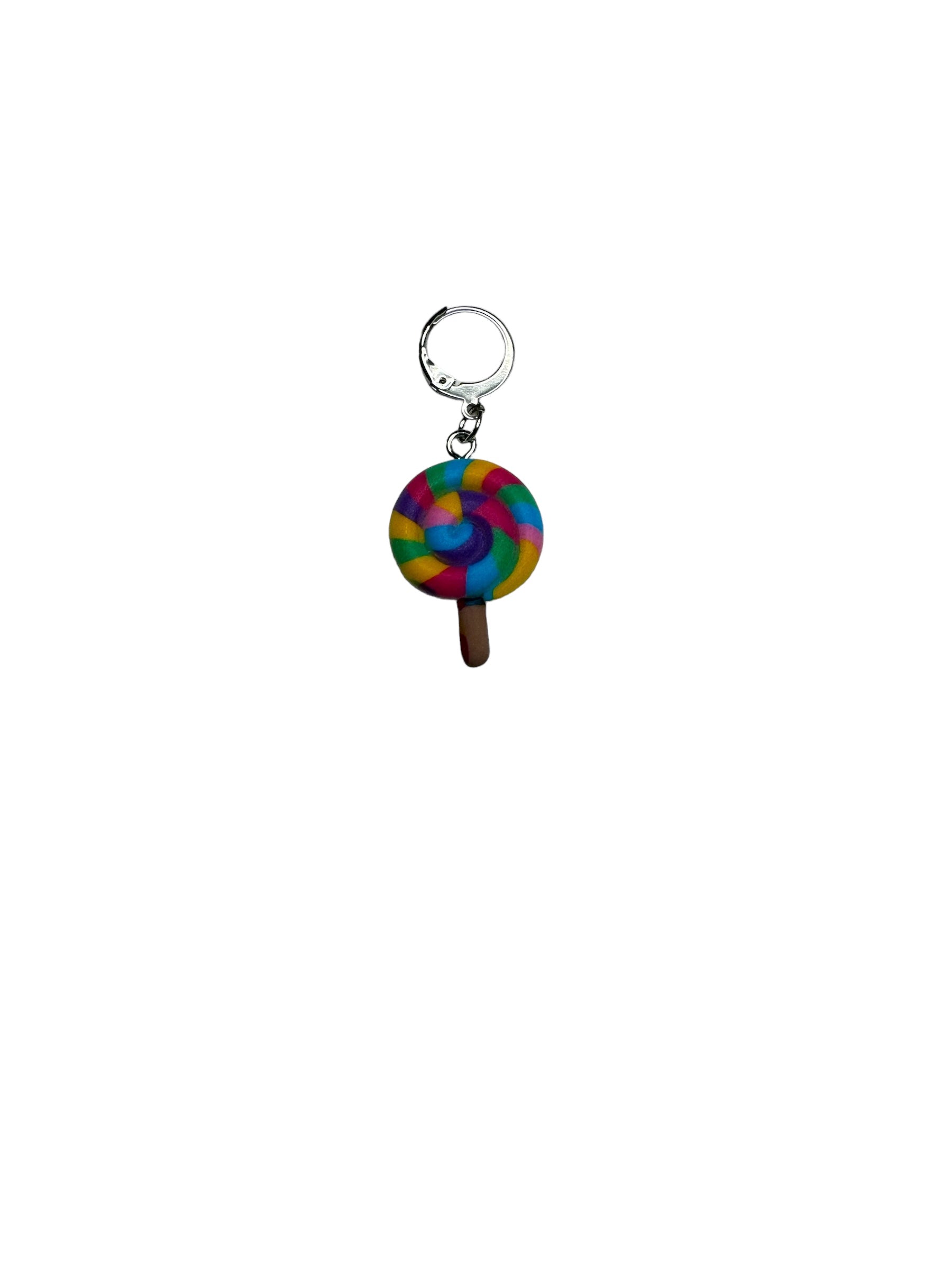 Lollipop Rainbow Crochet Stitch marker 1pc